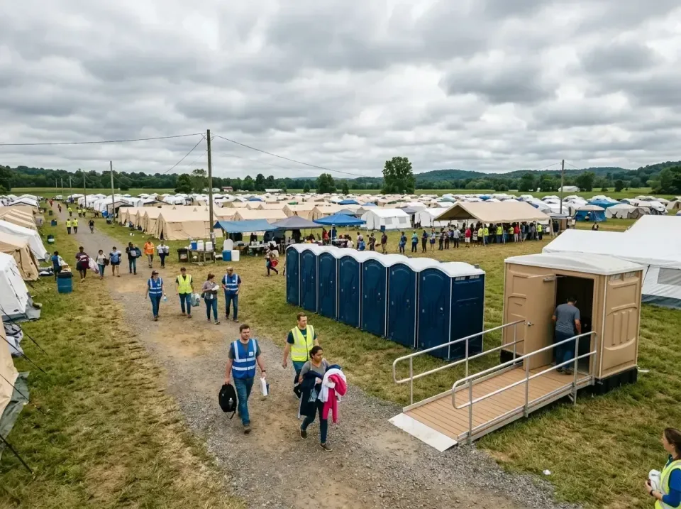 disaster-relief-camp-restrooms-010 — frequently asked questions, Dumpster & Portable Bathrooms Rental in Midfield, AL